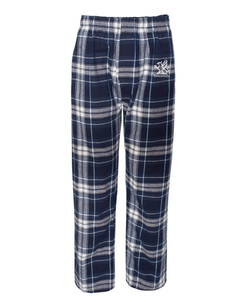 white flannel pants