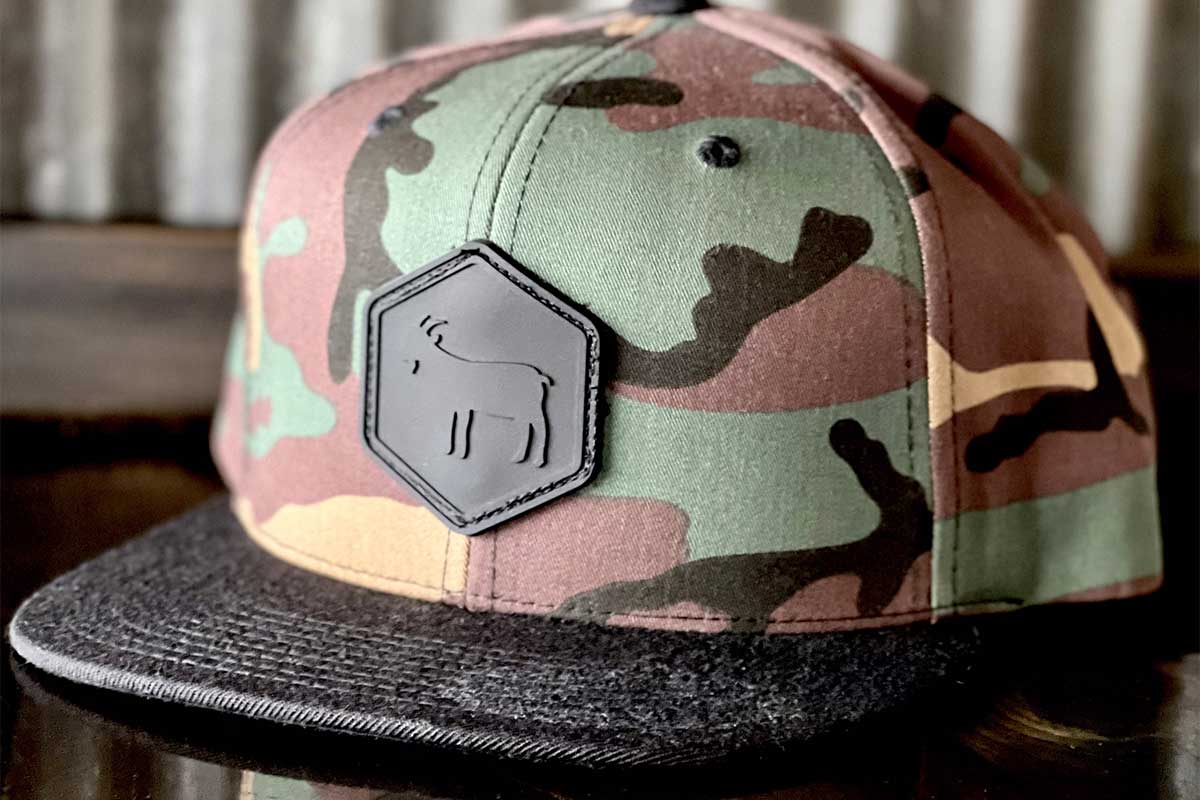 Camouflage Hat with PVC Patch