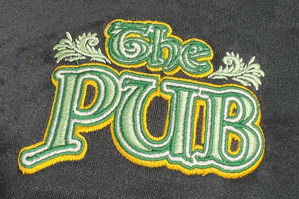 Embroidery for The Pub